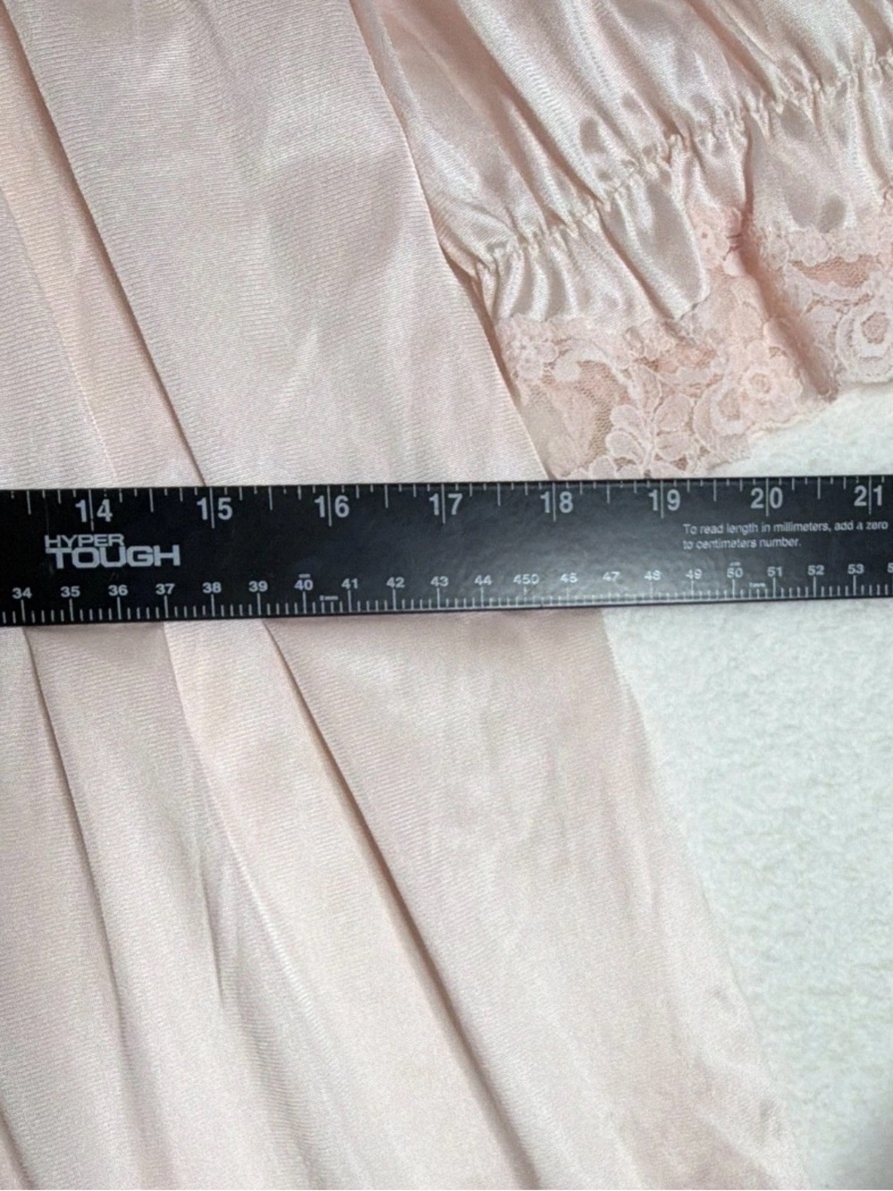 Vintage Pink Nylon Lace Button Front Nightgown | Cottagecore Coquette - Picture 5 of 10